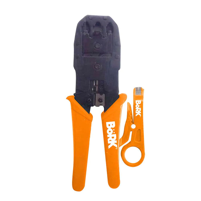 Pinza Red Ponchadora Bork Bhe-2086 Rj11/Rj12/Rj45