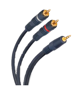 Cable de Audio 1.8 1P 3.5 a 2P RCA