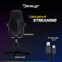 Cargar imagen en el visor de la galería, MICROFONO GAMING PARA STREAMER