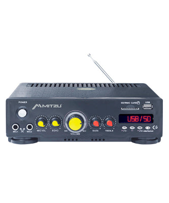 Amplificador 180w usb/sd/fm mitzu PA-620USB
