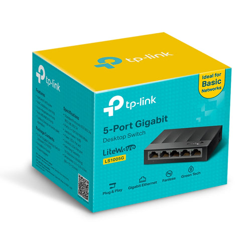 SWITCH 5 PUERTOS GIGABIT 10/100/1000 MBPS TP-LINK LS1005G
