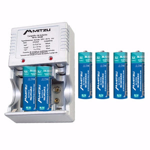 Cargador para baterías "AA", "AAA" y 9 V